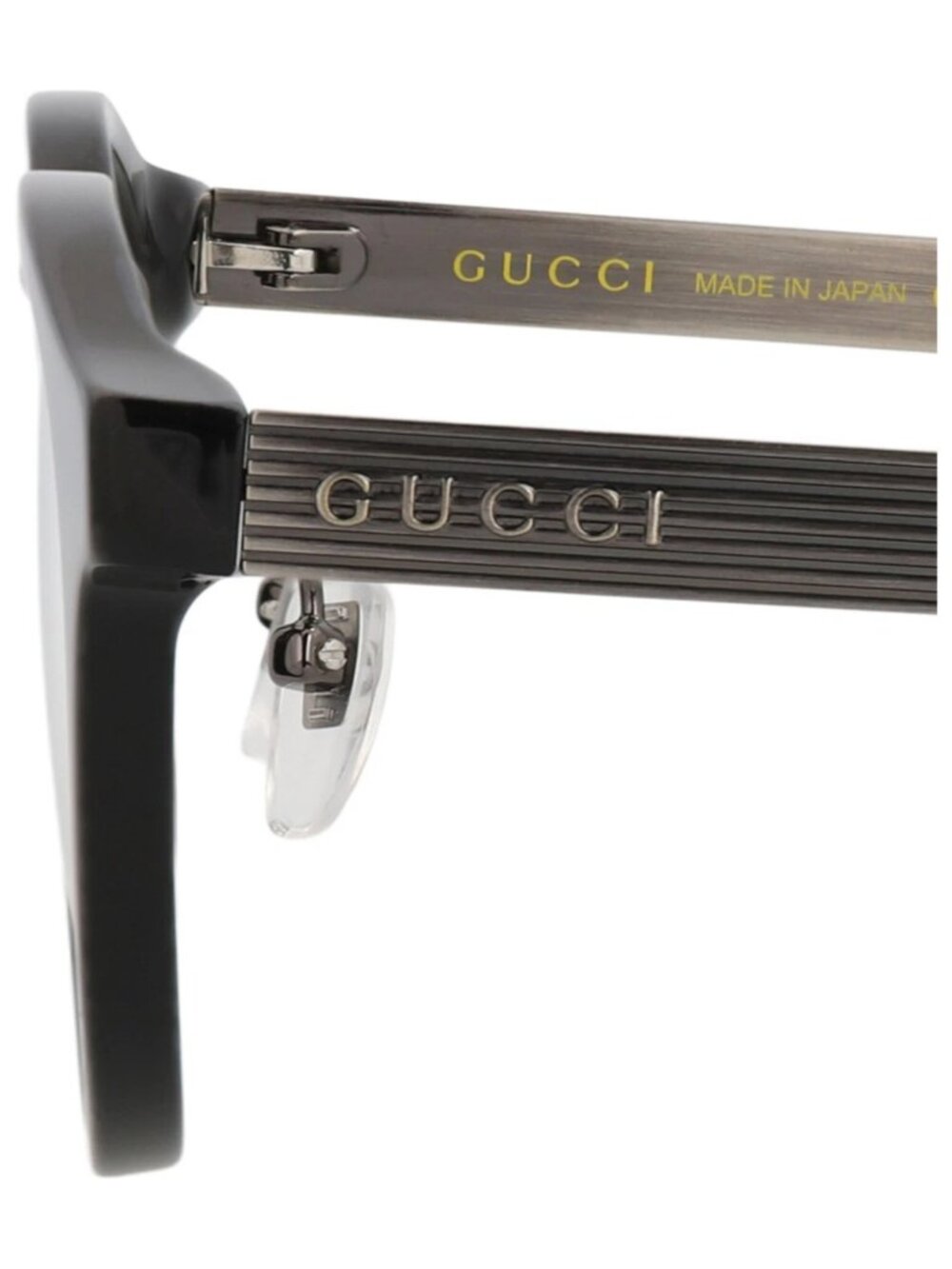New Gucci Women's Eyeglasses Round Oval Recycled Acetate Frame Unisex Black - Picture 4 of 4